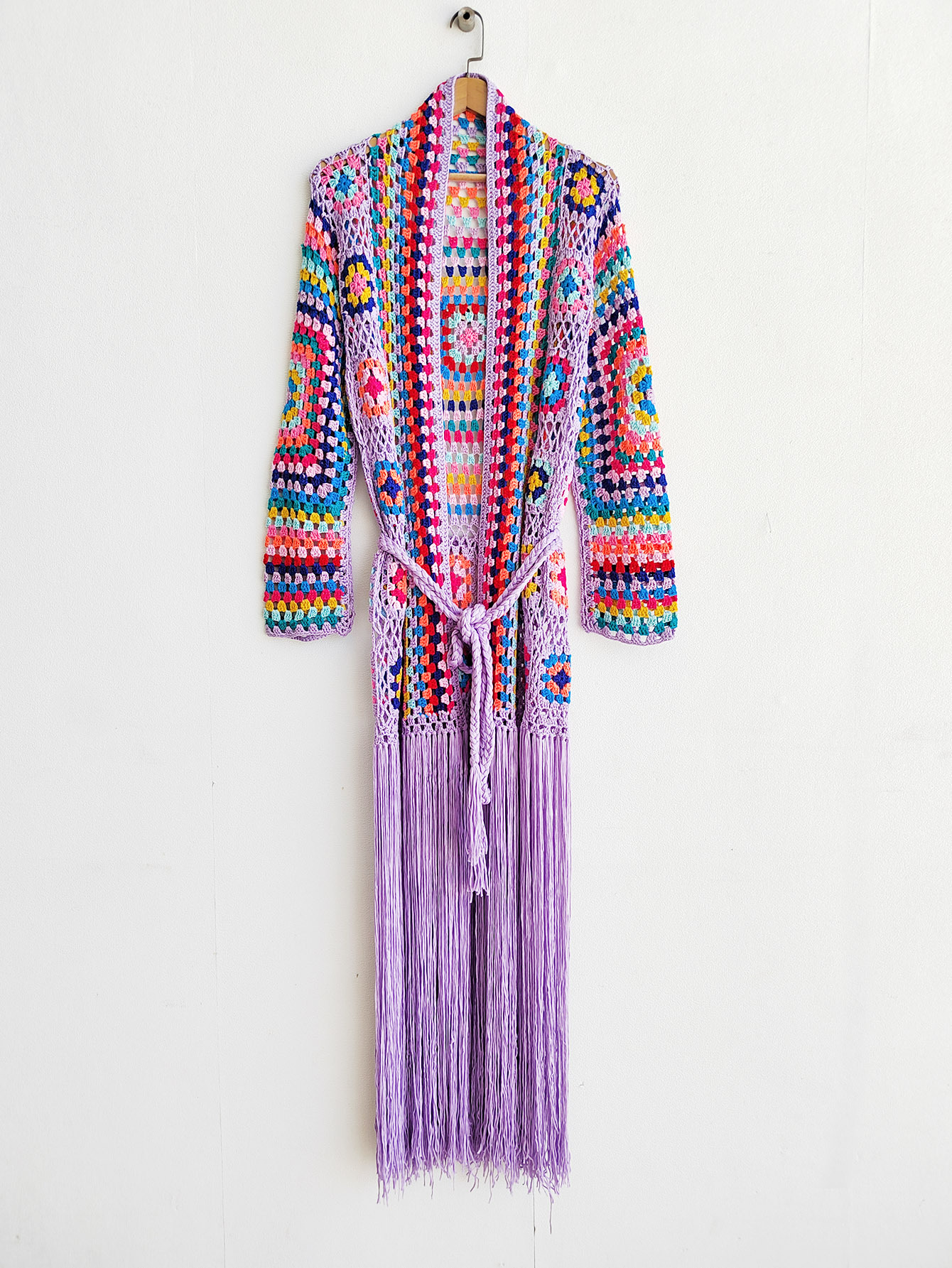TIYIHAILEY-Women's Cotton Coat, Loose Outerwear, Long Sleeve, Maxi, Hand Made, National Sweaters, Tassels, Fashion, 2025 New