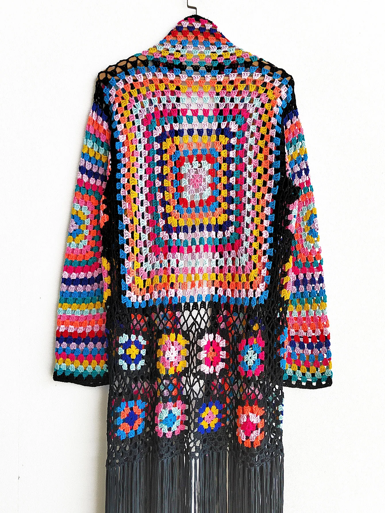 TIYIHAILEY-Women's Cotton Coat, Loose Outerwear, Long Sleeve, Maxi, Hand Made, National Sweaters, Tassels, Fashion, 2025 New