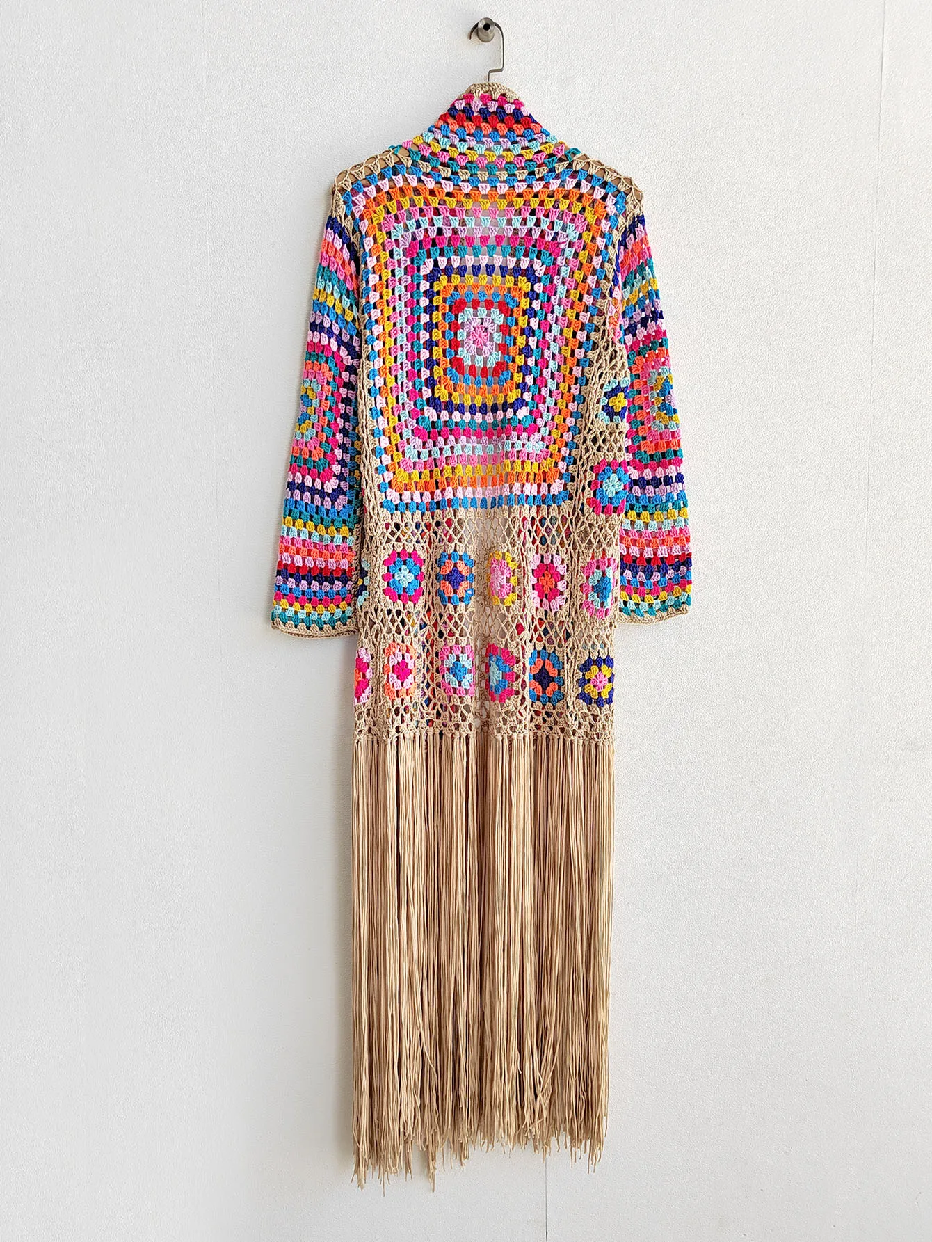 TIYIHAILEY-Women's Cotton Coat, Loose Outerwear, Long Sleeve, Maxi, Hand Made, National Sweaters, Tassels, Fashion, 2025 New