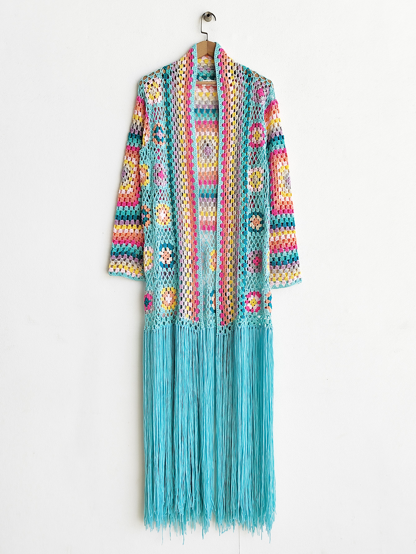 TIYIHAILEY-Women's Cotton Coat, Loose Outerwear, Long Sleeve, Maxi, Hand Made, National Sweaters, Tassels, Fashion, 2025 New