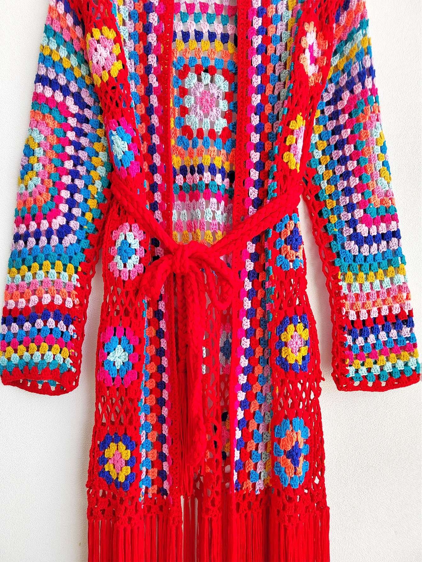TIYIHAILEY-Women's Cotton Coat, Loose Outerwear, Long Sleeve, Maxi, Hand Made, National Sweaters, Tassels, Fashion, 2025 New