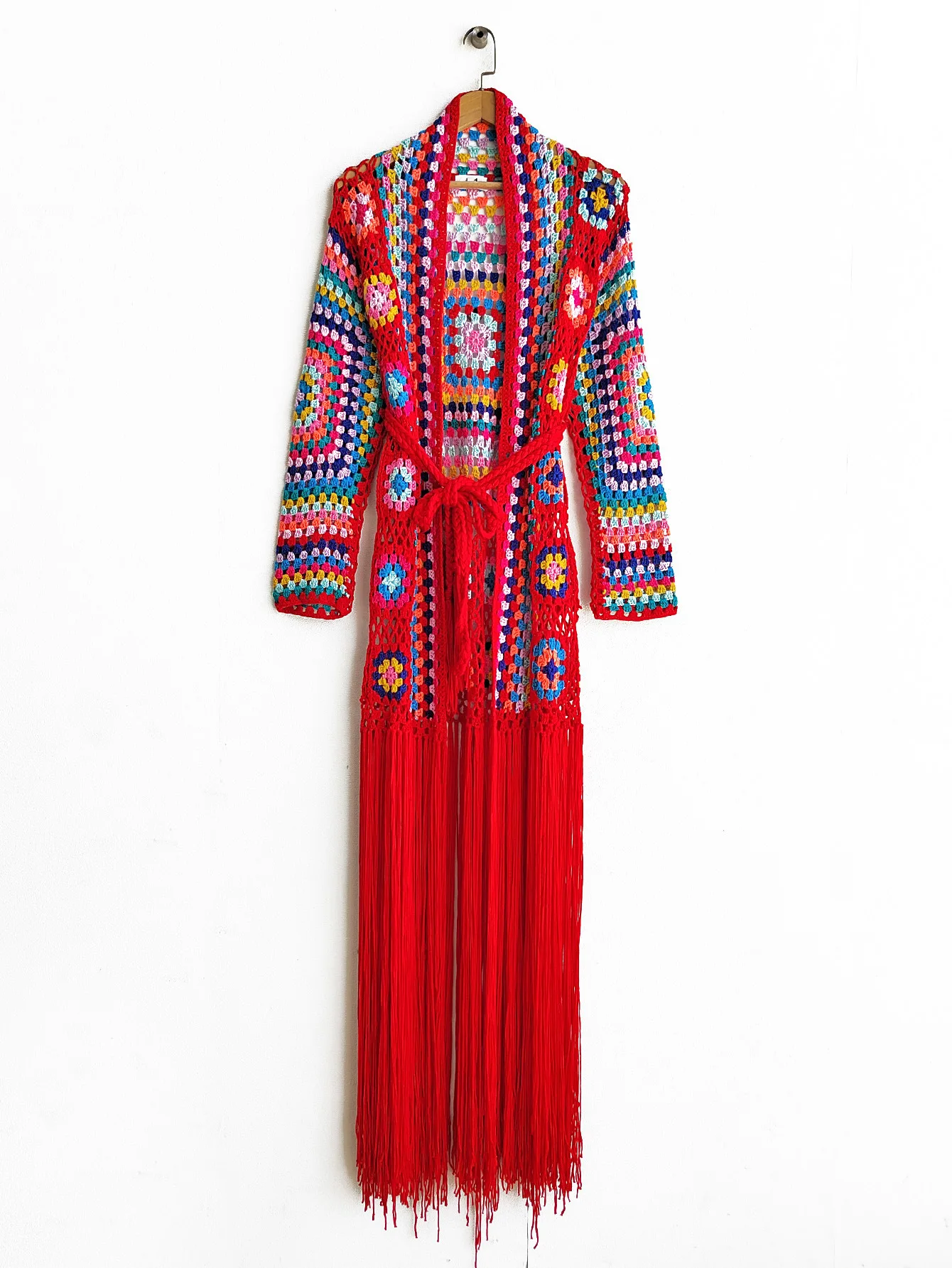 TIYIHAILEY-Women's Cotton Coat, Loose Outerwear, Long Sleeve, Maxi, Hand Made, National Sweaters, Tassels, Fashion, 2025 New