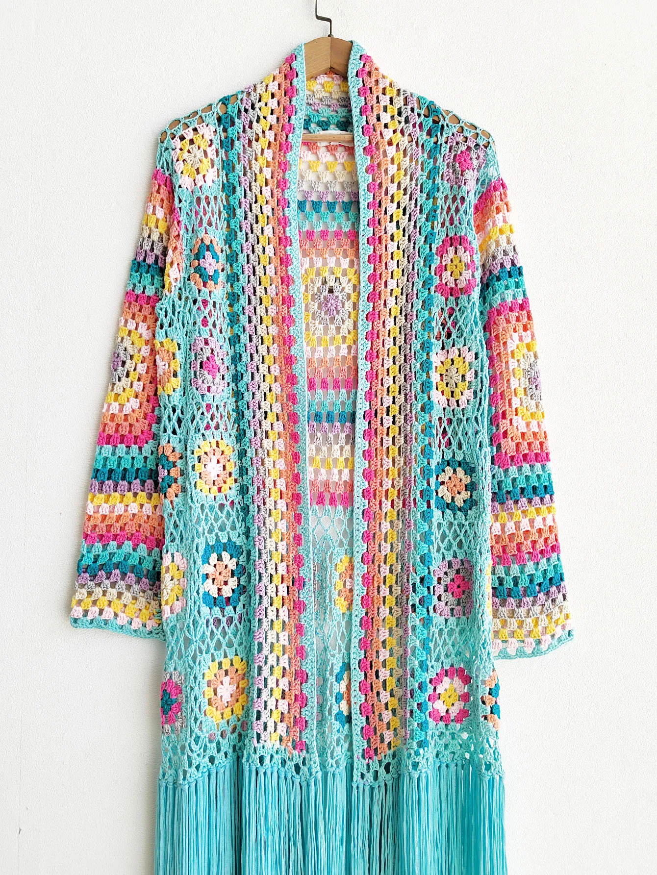 TIYIHAILEY-Women's Cotton Coat, Loose Outerwear, Long Sleeve, Maxi, Hand Made, National Sweaters, Tassels, Fashion, 2025 New
