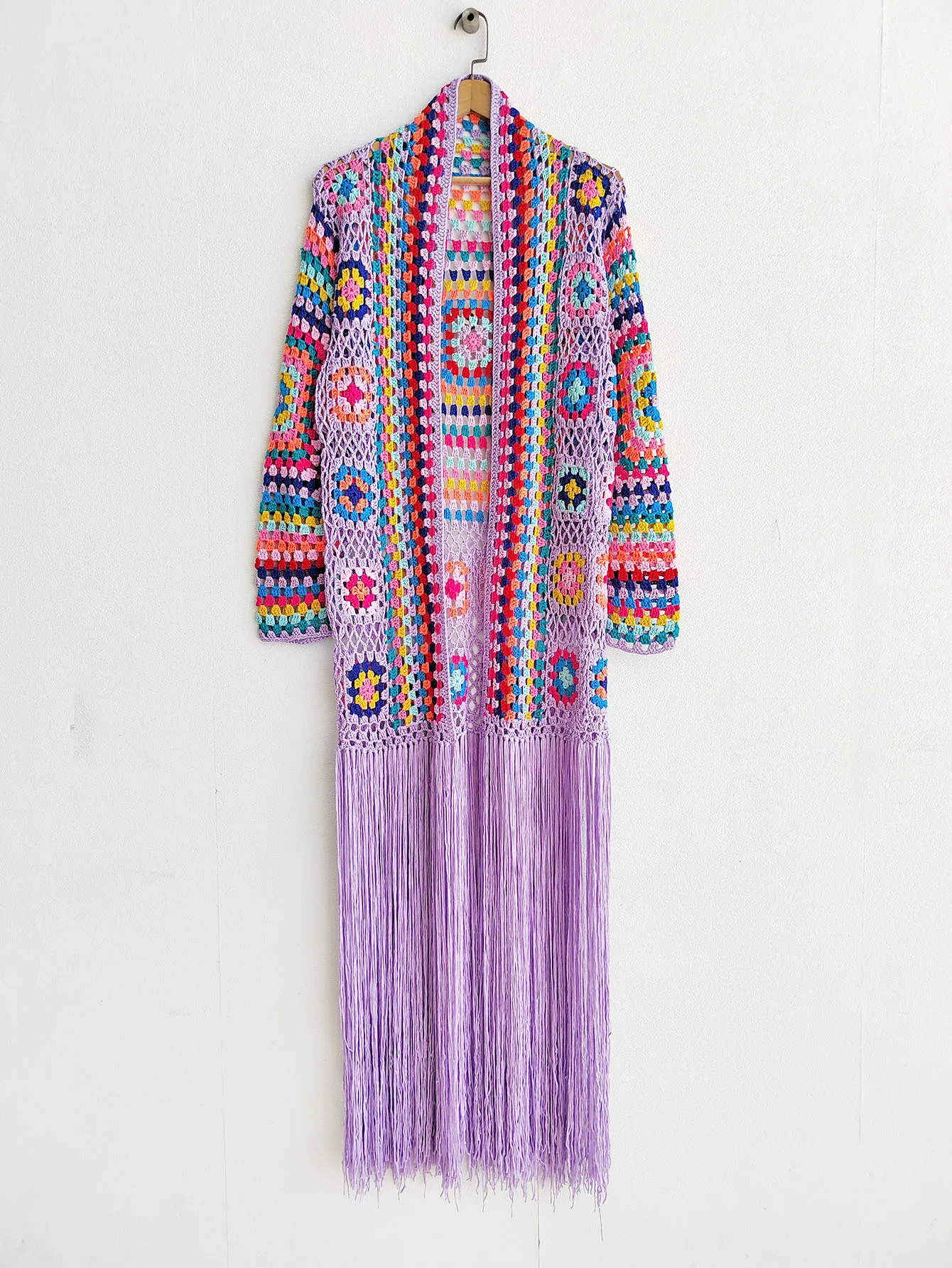 TIYIHAILEY-Women's Cotton Coat, Loose Outerwear, Long Sleeve, Maxi, Hand Made, National Sweaters, Tassels, Fashion, 2025 New