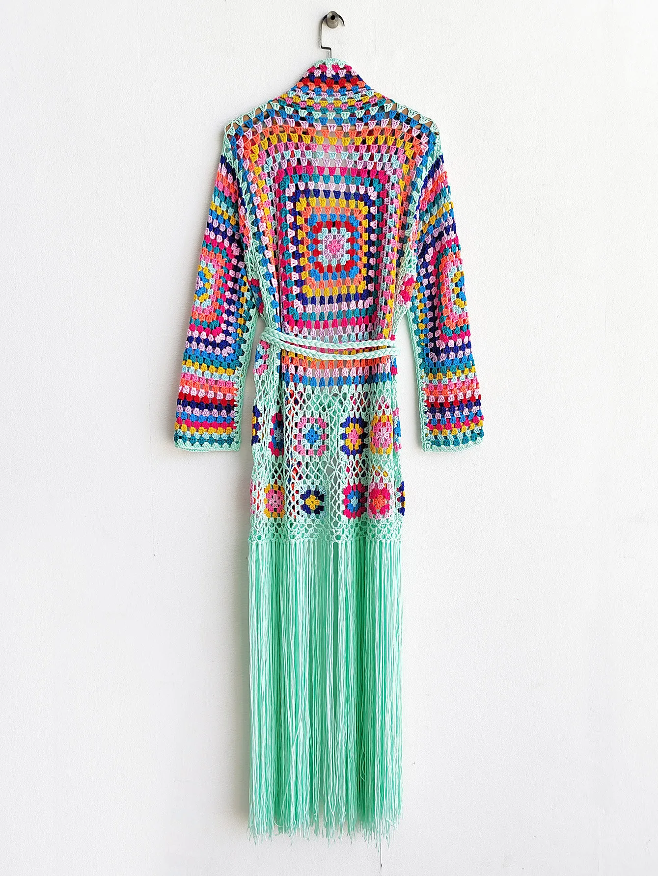 TIYIHAILEY-Women's Cotton Coat, Loose Outerwear, Long Sleeve, Maxi, Hand Made, National Sweaters, Tassels, Fashion, 2025 New