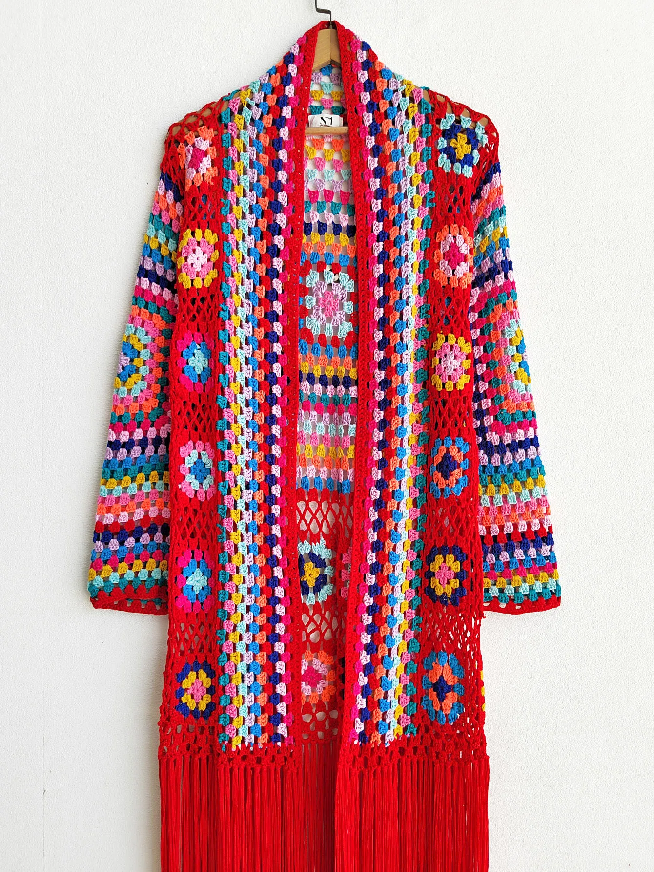 TIYIHAILEY-Women's Cotton Coat, Loose Outerwear, Long Sleeve, Maxi, Hand Made, National Sweaters, Tassels, Fashion, 2025 New