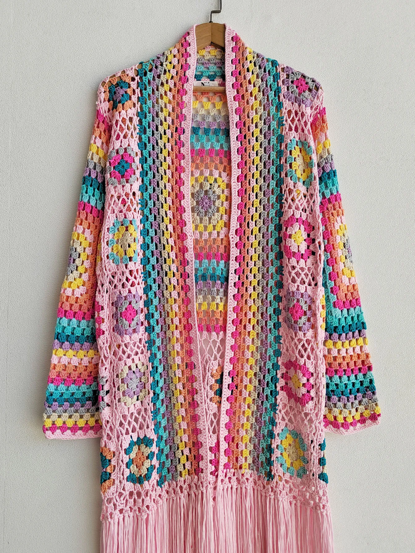 TIYIHAILEY-Women's Cotton Coat, Loose Outerwear, Long Sleeve, Maxi, Hand Made, National Sweaters, Tassels, Fashion, 2025 New