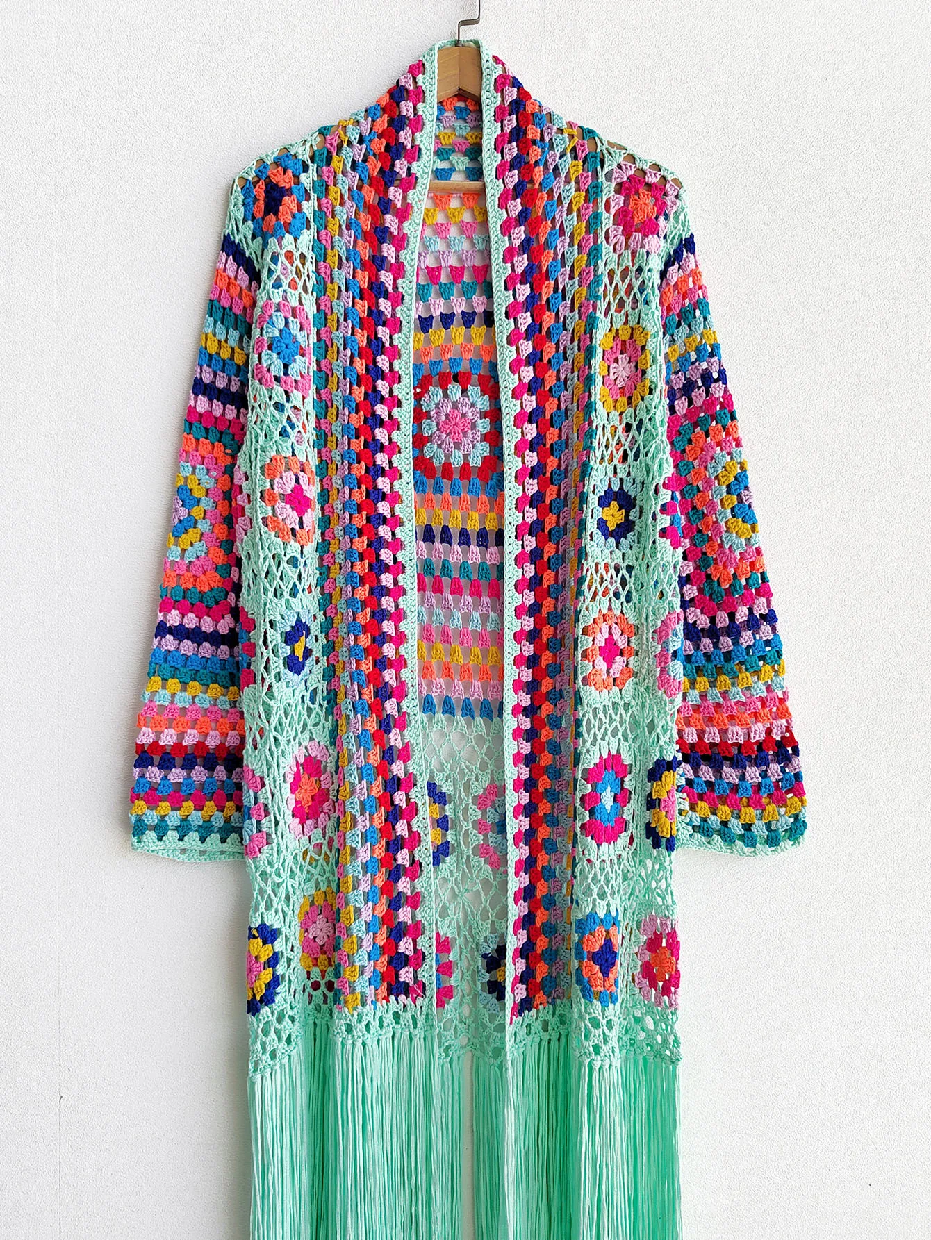 TIYIHAILEY-Women's Cotton Coat, Loose Outerwear, Long Sleeve, Maxi, Hand Made, National Sweaters, Tassels, Fashion, 2025 New