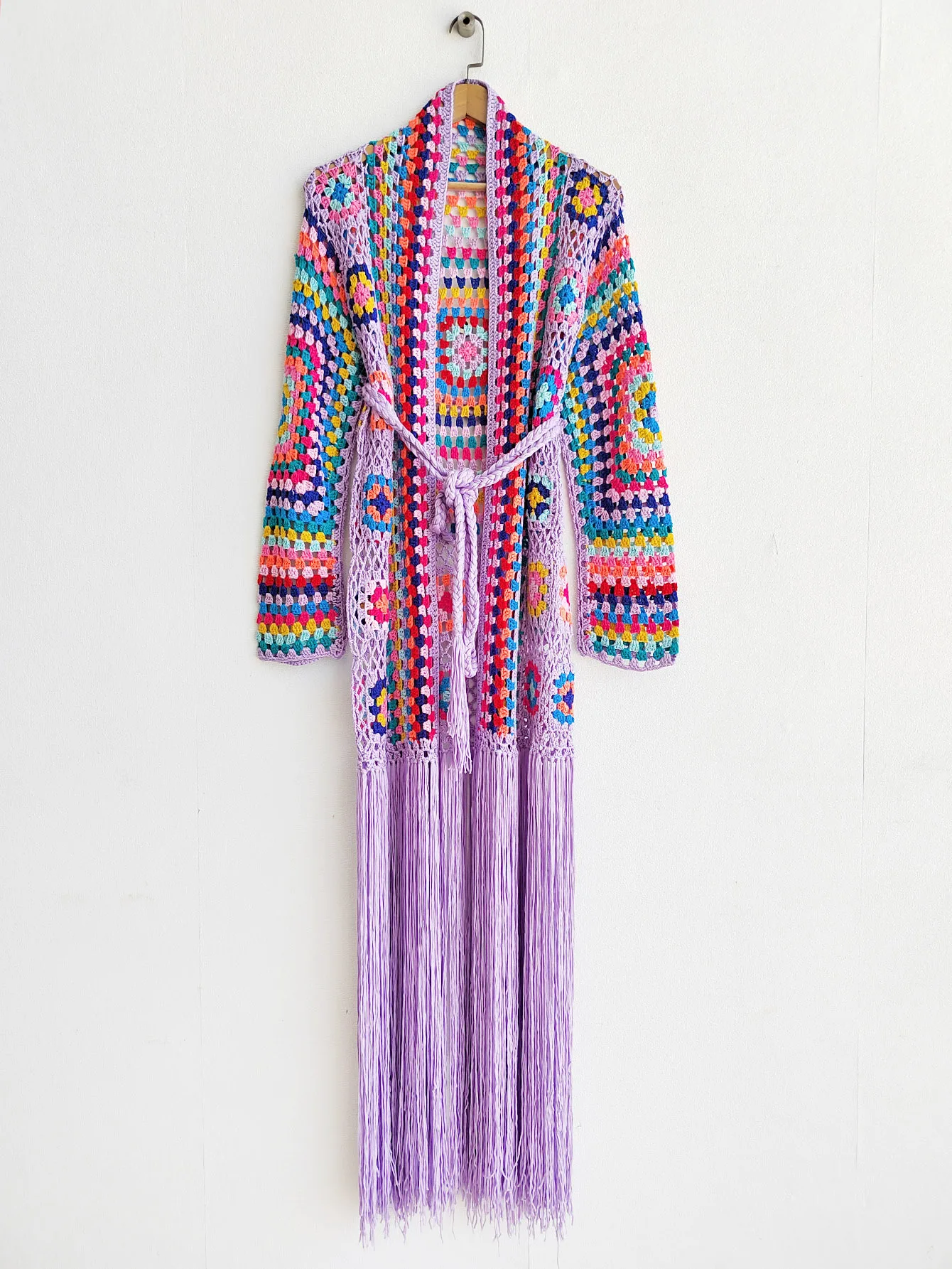 TIYIHAILEY-Women's Cotton Coat, Loose Outerwear, Long Sleeve, Maxi, Hand Made, National Sweaters, Tassels, Fashion, 2025 New