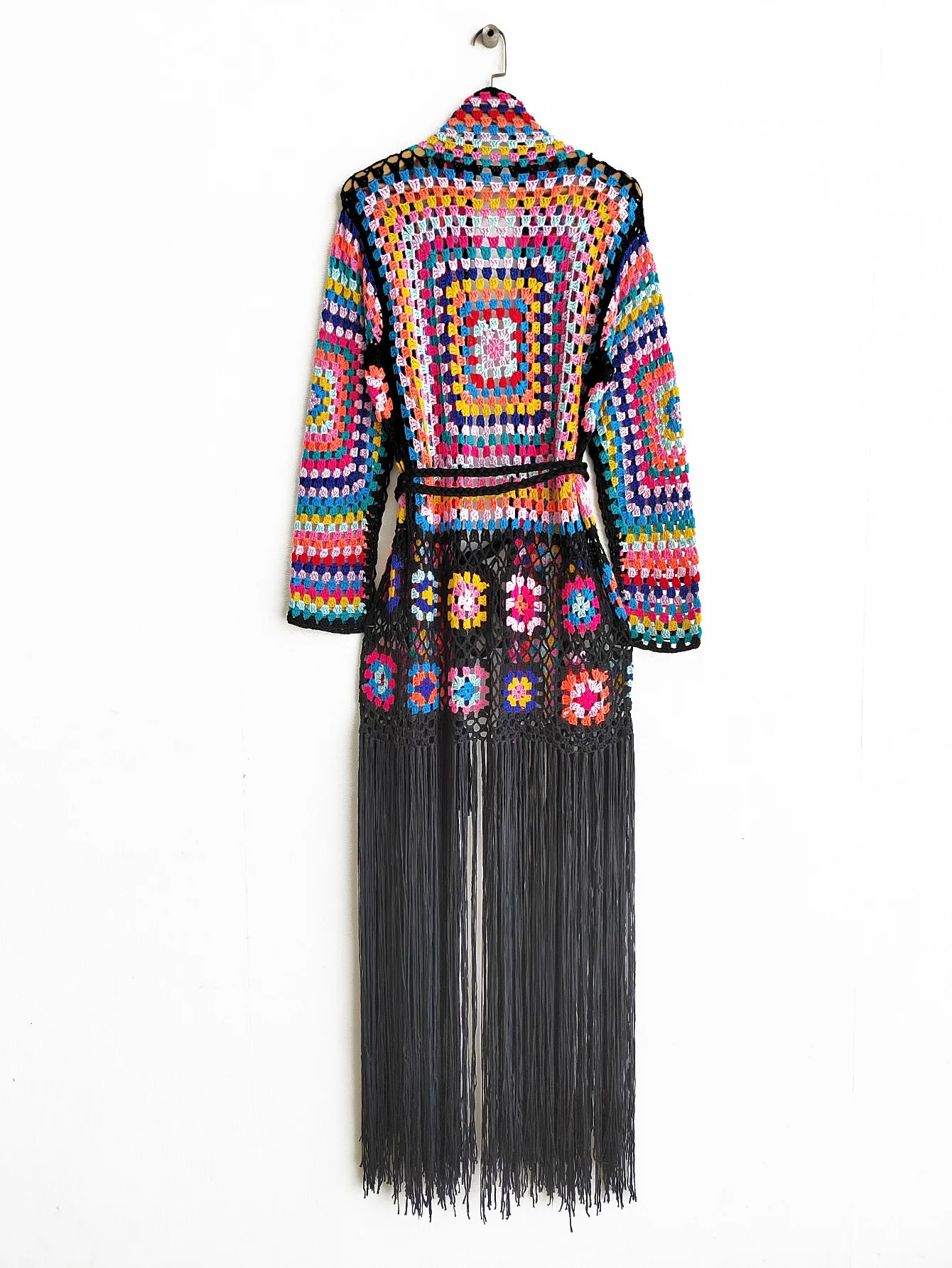 TIYIHAILEY-Women's Cotton Coat, Loose Outerwear, Long Sleeve, Maxi, Hand Made, National Sweaters, Tassels, Fashion, 2025 New
