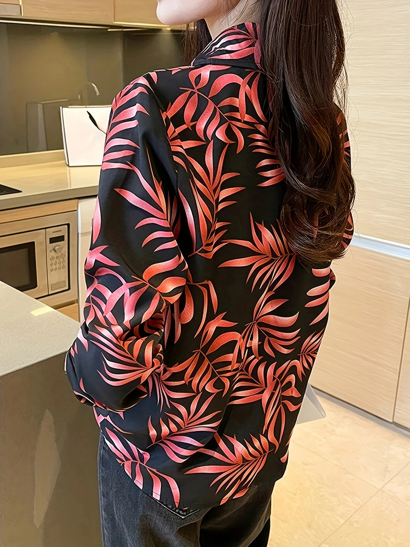 New Arrival Ladies' Shirts for Elegant Style Women's Button-Down Tops with Graceful printing Spring Autumn tops blusa mujer