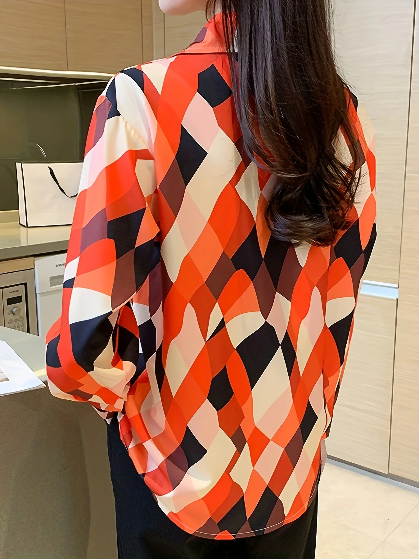 New Arrival Ladies' Shirts for Elegant Style Women's Button-Down Tops with Graceful printing Spring Autumn tops blusa mujer