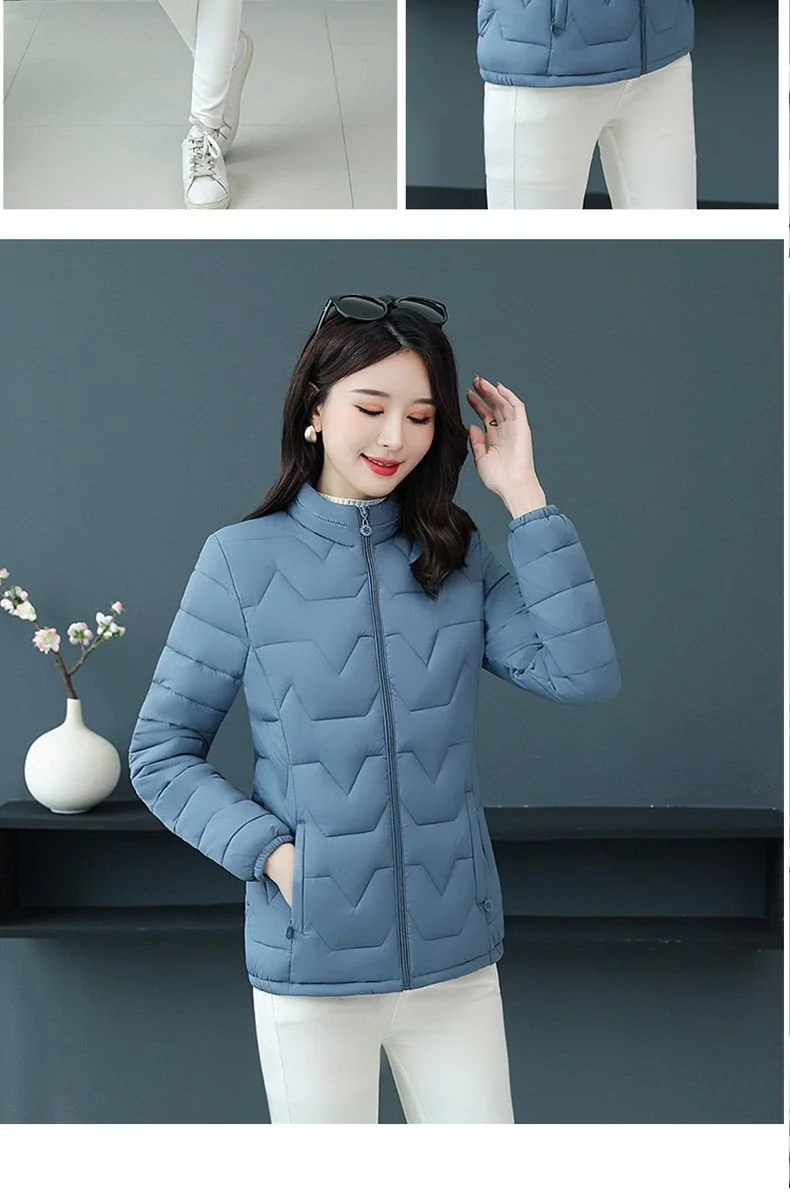 Autumn Winter New Cotton-Padded Coat Women's Short Outwear Fashion Loose Oversizee 5XL Light Warm Down Cotton-Padded Jacket