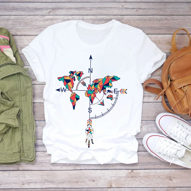 Dreamcatcher Dreamcatcher Crewneck Loose Fashion White T-shirt Women's Short-sleeved Tshirt Tops Oversized T Shirt Tee