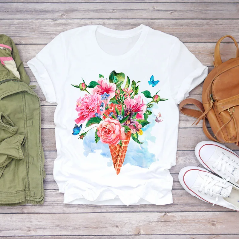 Dreamcatcher Dreamcatcher Crewneck Loose Fashion White T-shirt Women's Short-sleeved Tshirt Tops Oversized T Shirt Tee