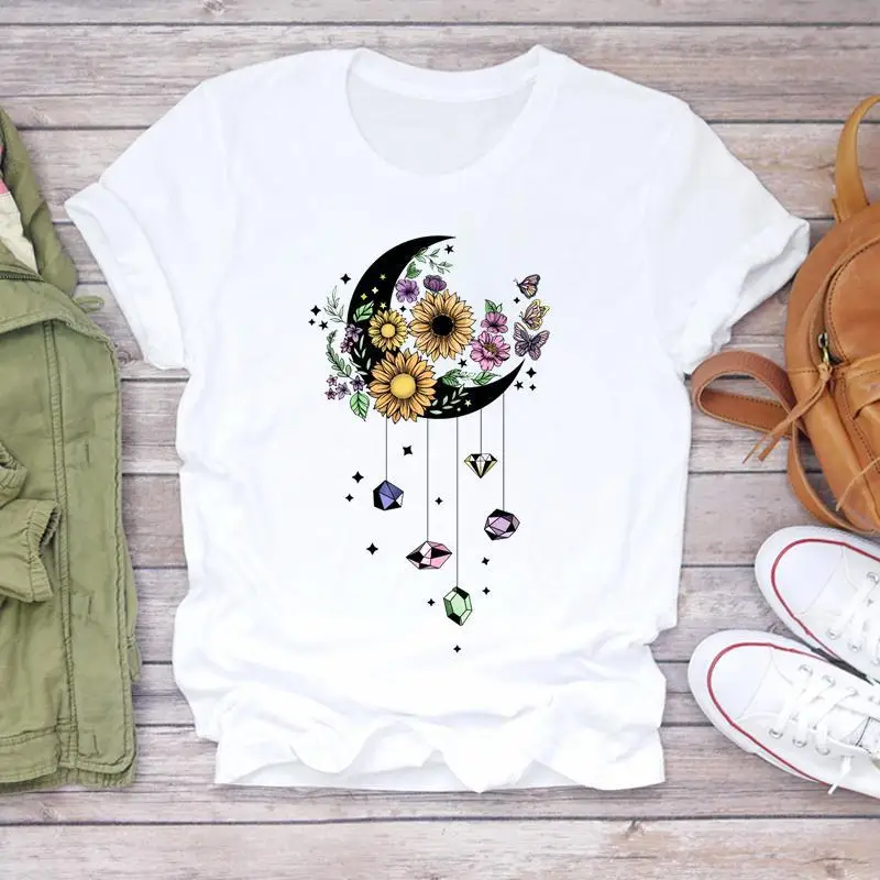 Dreamcatcher Dreamcatcher Crewneck Loose Fashion White T-shirt Women's Short-sleeved Tshirt Tops Oversized T Shirt Tee