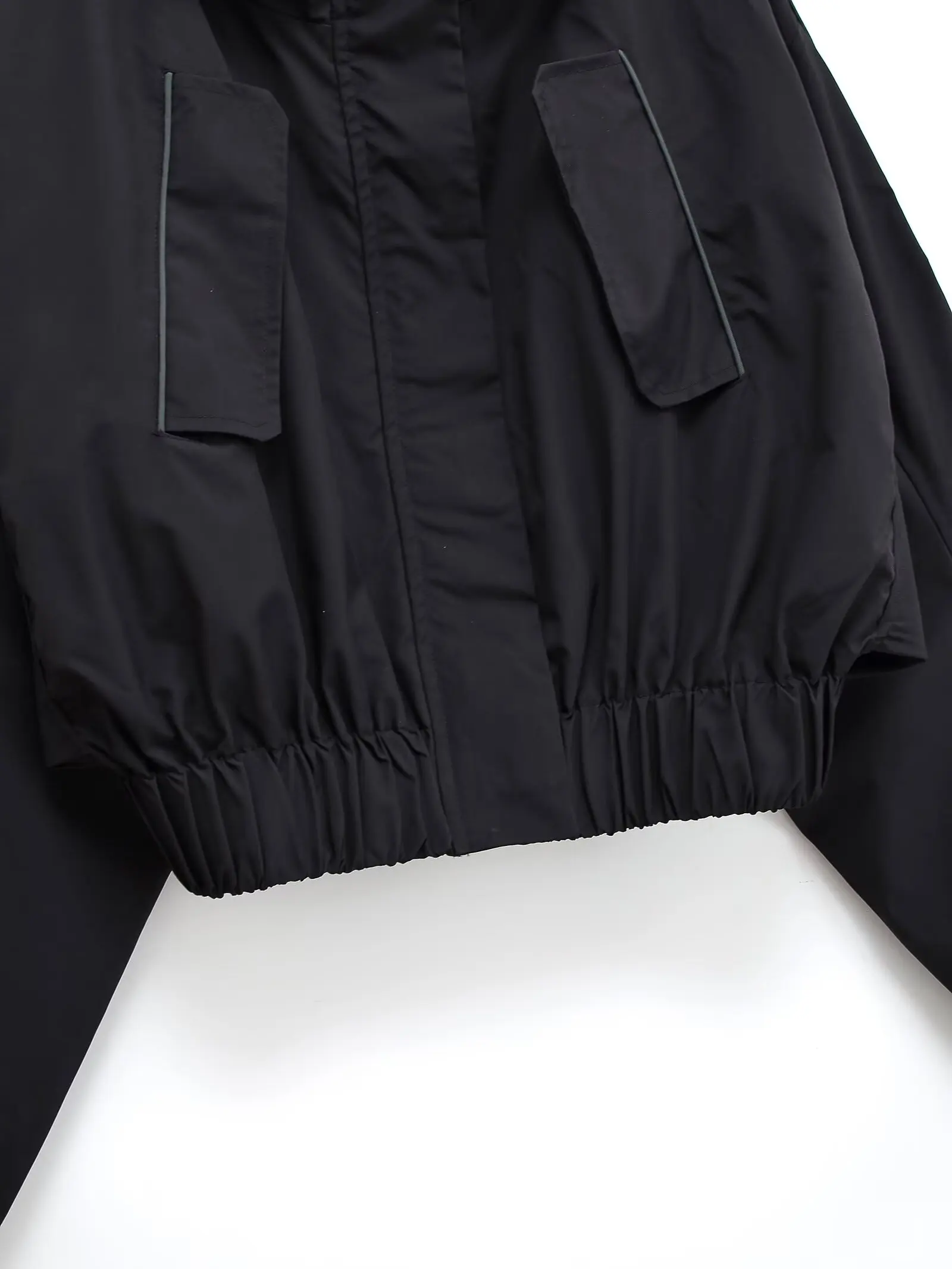 HH 2024 Autumn Women Fashion Hooded Jacket Solid Loose Short Jackets Top Female Vintage Streetwear Woman Coat Trendy