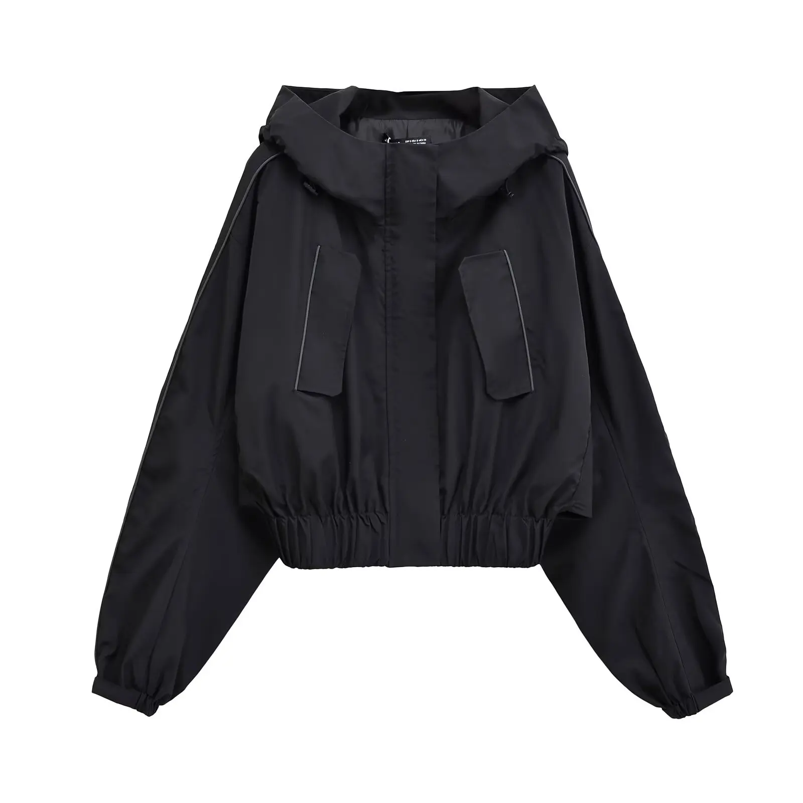 HH 2024 Autumn Women Fashion Hooded Jacket Solid Loose Short Jackets Top Female Vintage Streetwear Woman Coat Trendy