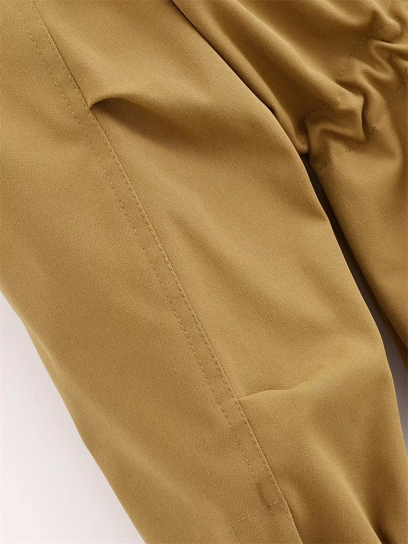 KEYANKETIAN 2024 Autumn/Winter New Women's Short Trench Coat Safari Style Pockets Decoration Zipper High Neck Blazer Outerwear