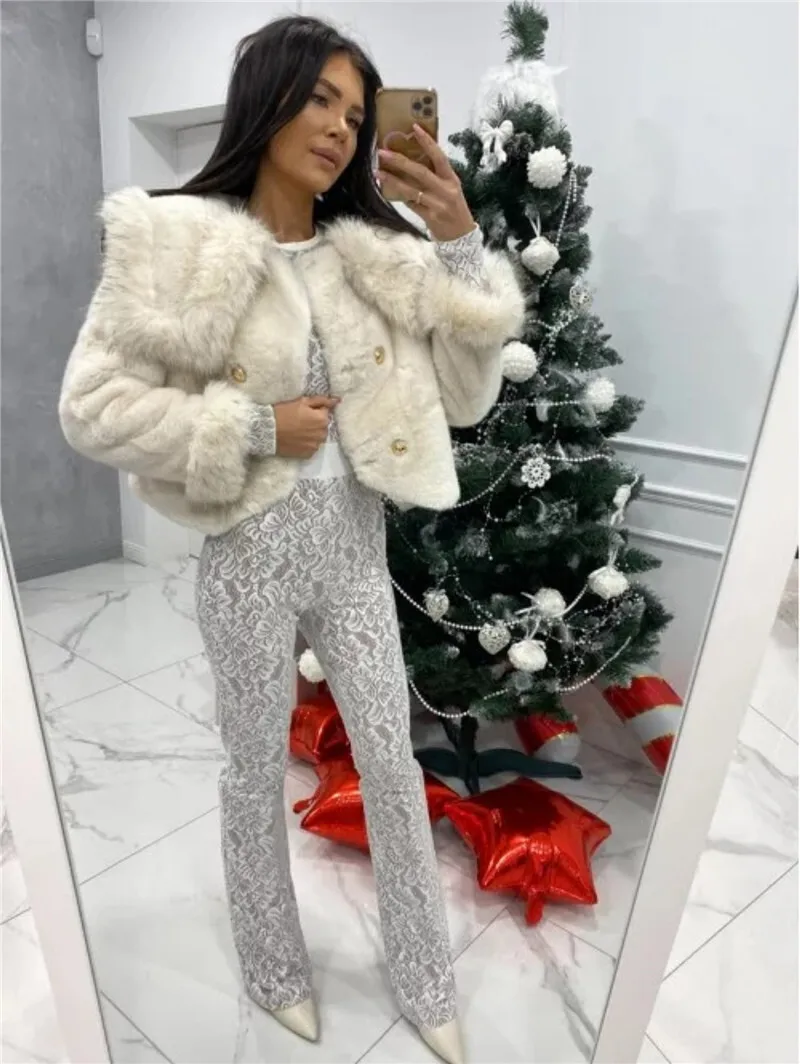 Mozision Lace Print Long Sleeve Jumpsuits Women Overalls Fashion Autumn Winter New Two Layer O Neck Slim Fit Sexy Jumpsuits