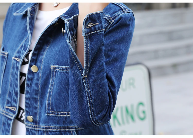 2026 New Spring Autumn Denim Windbreaker Coat 6XL Korean Slim Long-sleeve Jeans Jacket All-match Casual Female Denim Outwear Top