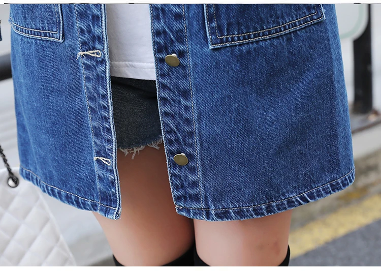 2026 New Spring Autumn Denim Windbreaker Coat 6XL Korean Slim Long-sleeve Jeans Jacket All-match Casual Female Denim Outwear Top