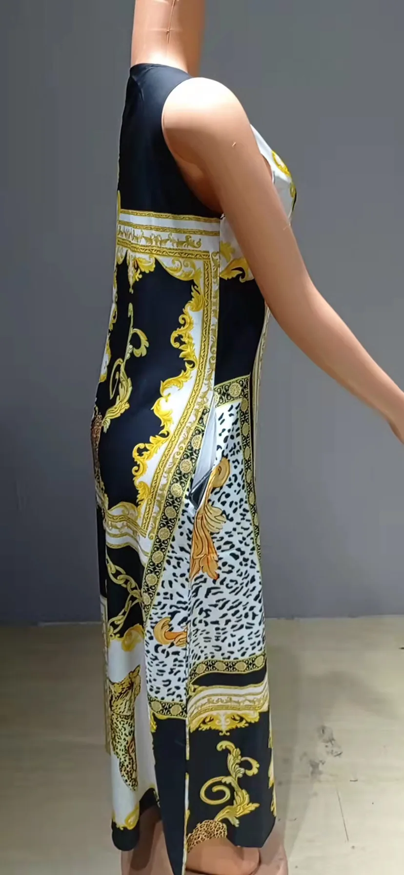 Women New Loose Floral Vintage Hole Ruffles Befree Big Large Dress Large Big Summer Camis Party Elegant Maxi Dresses
