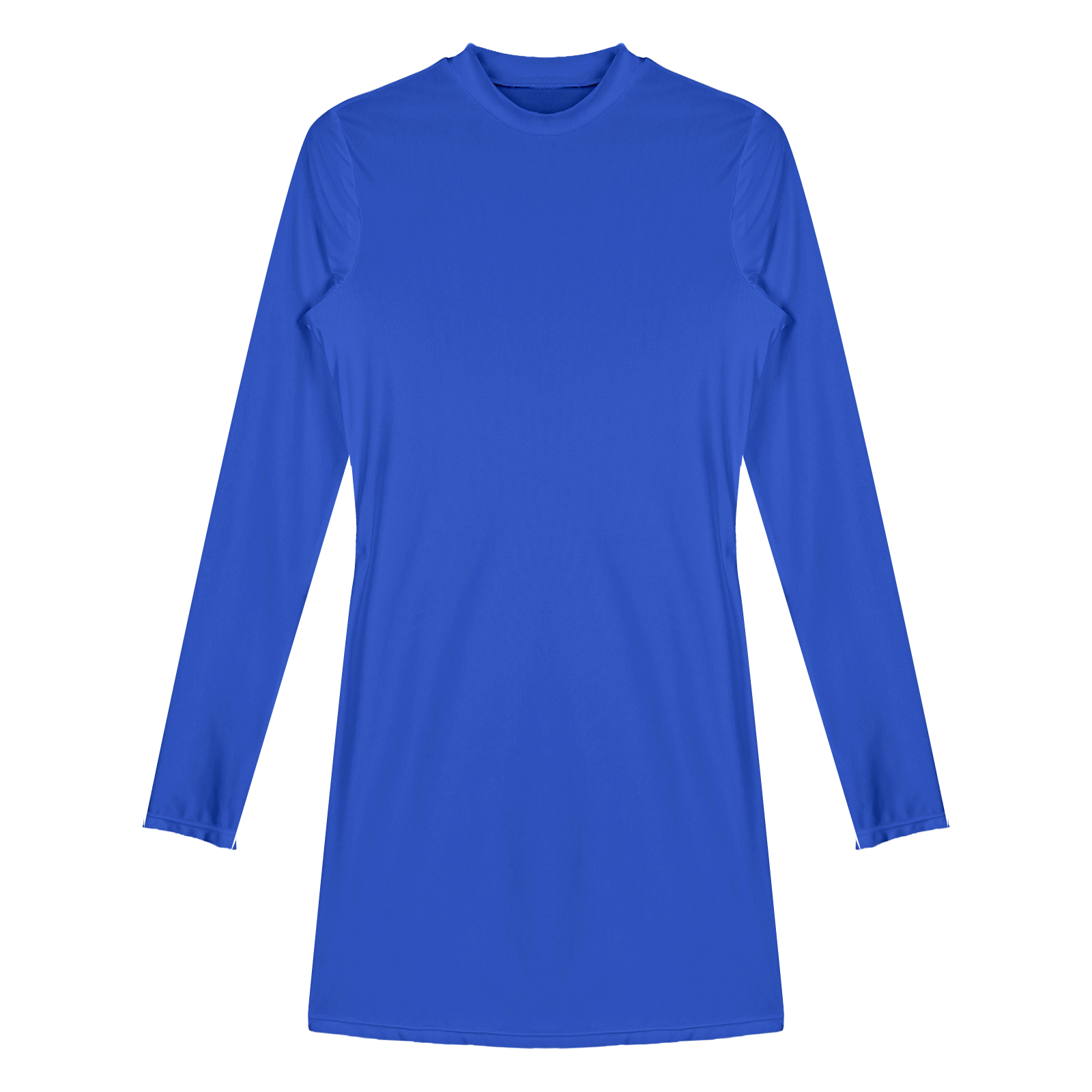Women Oil Bodycon Dress Smooth Stretchy Tight Party Dress Female Sexy Envening Dresses Glossy Long Sleeve Bodycon Dress Clubwear