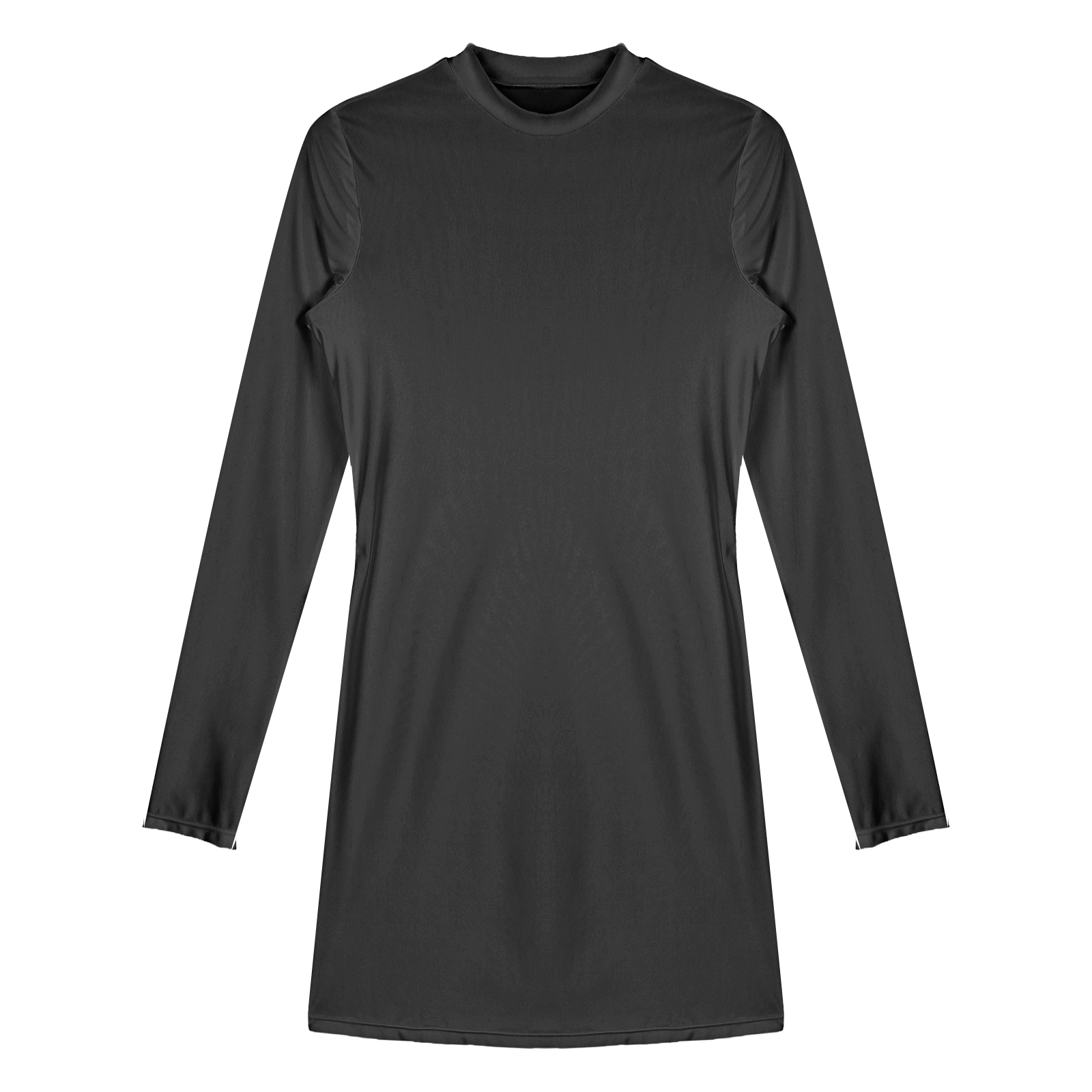 Women Oil Bodycon Dress Smooth Stretchy Tight Party Dress Female Sexy Envening Dresses Glossy Long Sleeve Bodycon Dress Clubwear