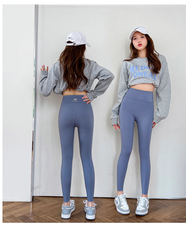 BIVIGAOS Women Fall New Sun Offset Print Sharkskin Leggings High Waist Elastic Sport Fitness Leggings Multicolor Shaper Leggings