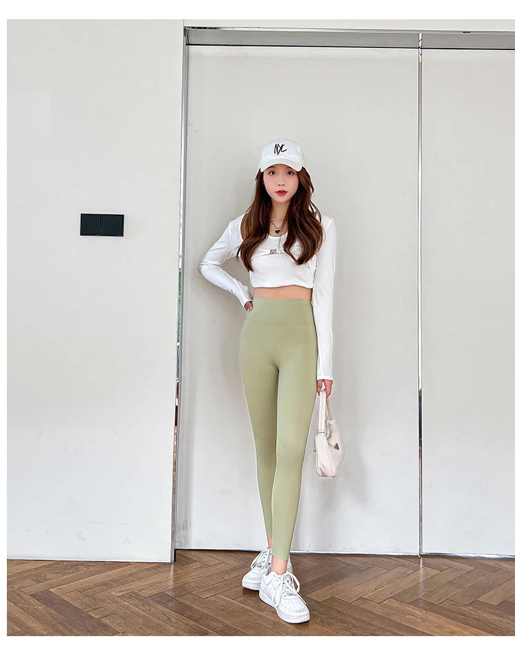 BIVIGAOS Women Fall New Sun Offset Print Sharkskin Leggings High Waist Elastic Sport Fitness Leggings Multicolor Shaper Leggings