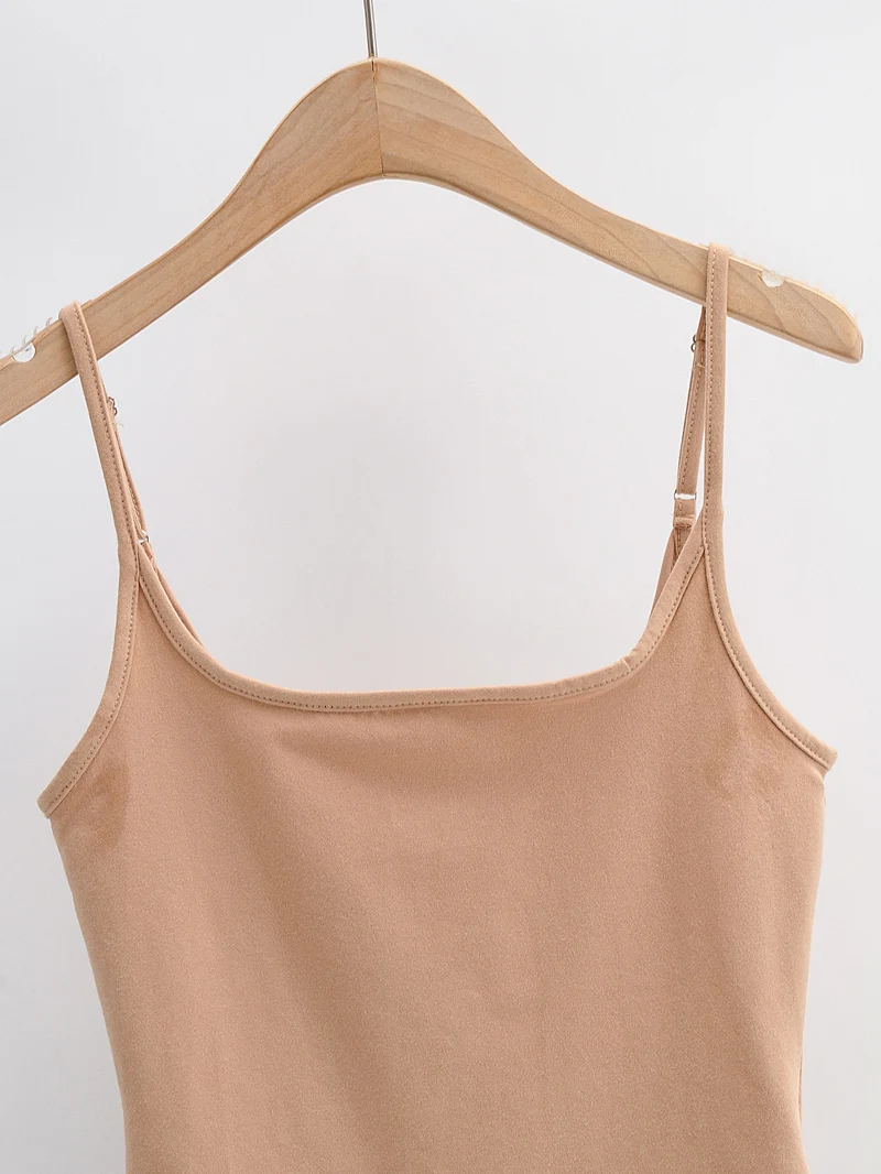 BRADELY MICHELLE Summer New Arrivals in Store Pure Color Thin Stretch Knitted Sling One-Piece Sexy Beach Style