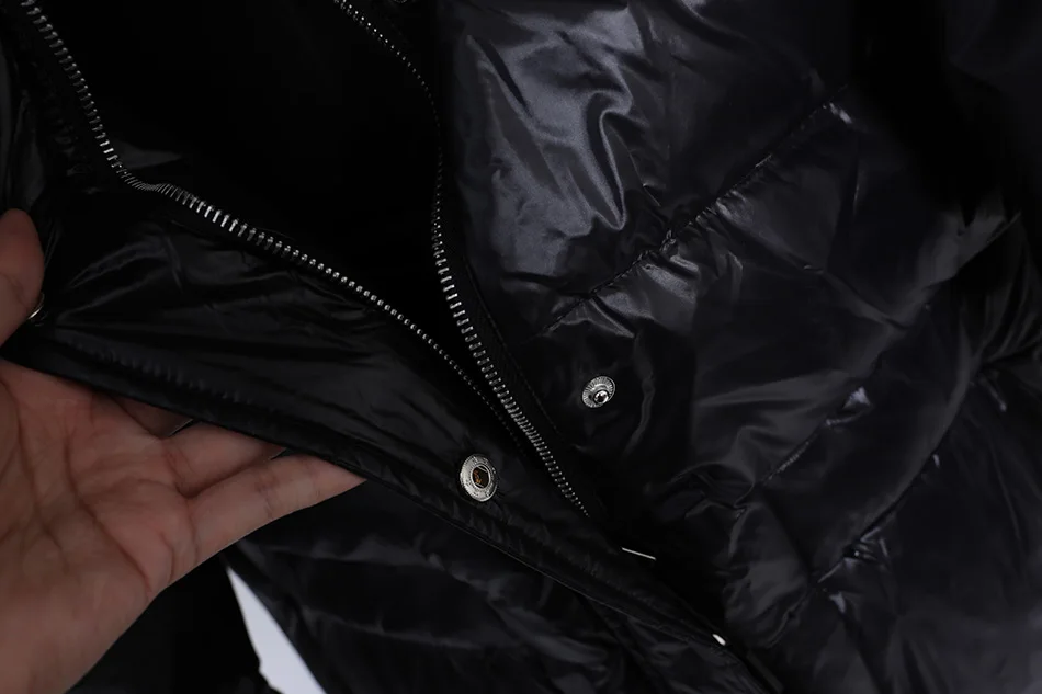 Maomaokong 2026 Women Winter Black Loose Long Down Jacket Real Fox Fur Collar Hooded Fashion Waterproof Female Extra Large Coat