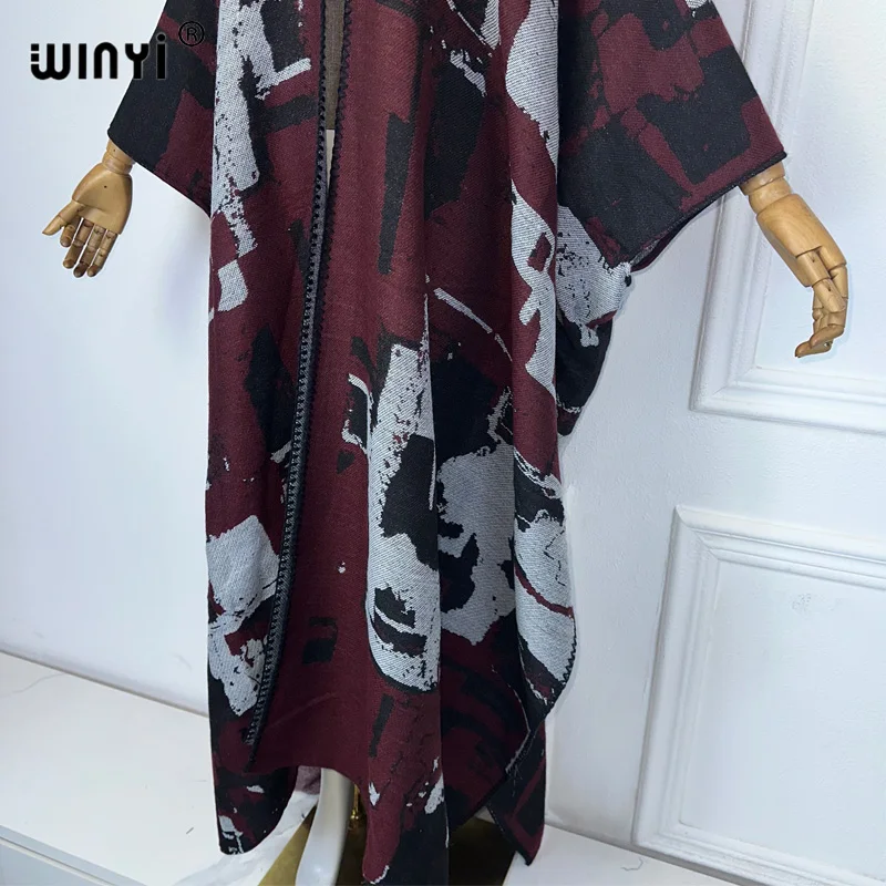 WINYI winter outfits for women Knitted cardigan MAXI Christmas Fashion hipster party dress Thick Warm Female jacket holiday coat