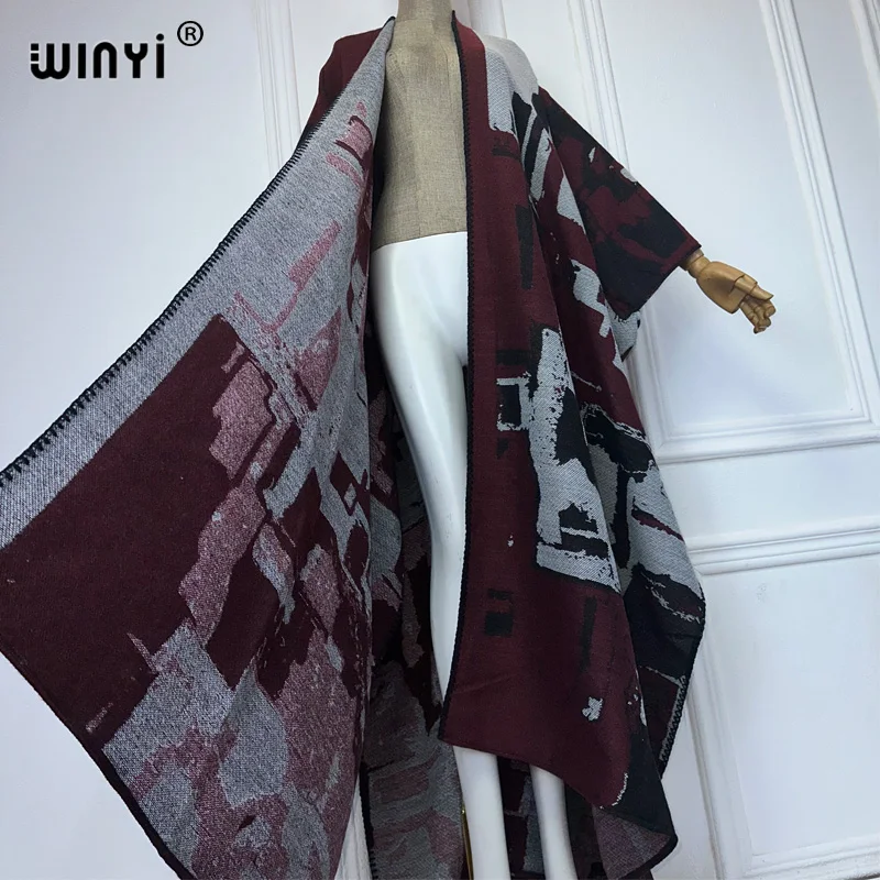 WINYI winter outfits for women Knitted cardigan MAXI Christmas Fashion hipster party dress Thick Warm Female jacket holiday coat