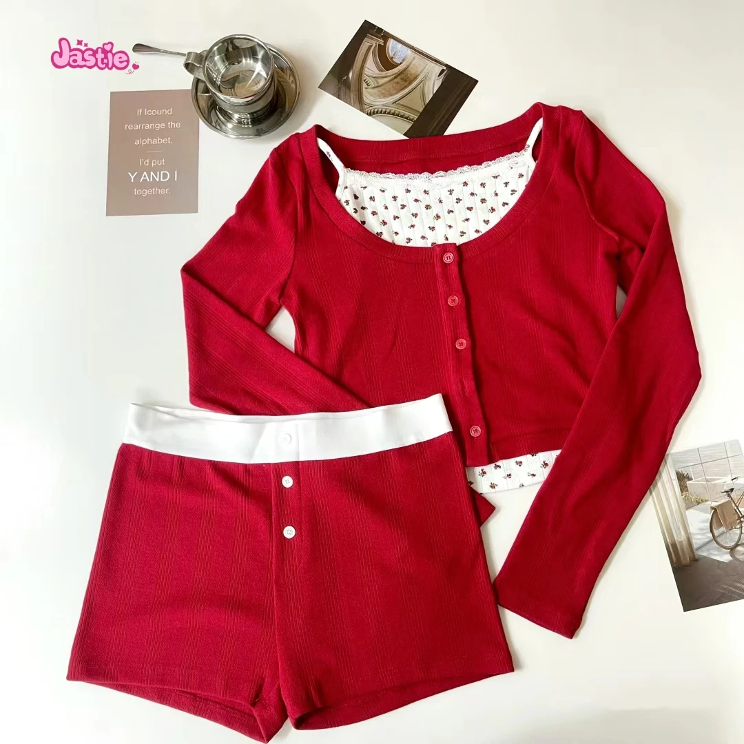 Chic Floral Print Cotton Shorts Women Summer Casual Elastic High Waist Eyelet Sweatshorts Woman Vintage Sweet Boho Shorts 2024