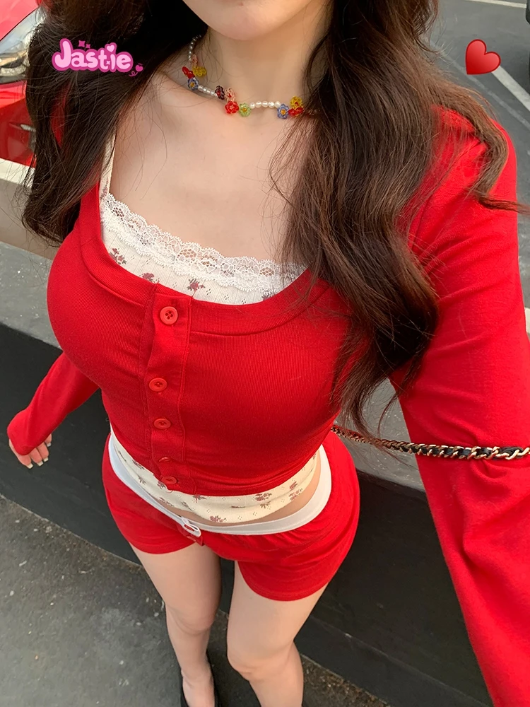 Chic Floral Print Cotton Shorts Women Summer Casual Elastic High Waist Eyelet Sweatshorts Woman Vintage Sweet Boho Shorts 2024