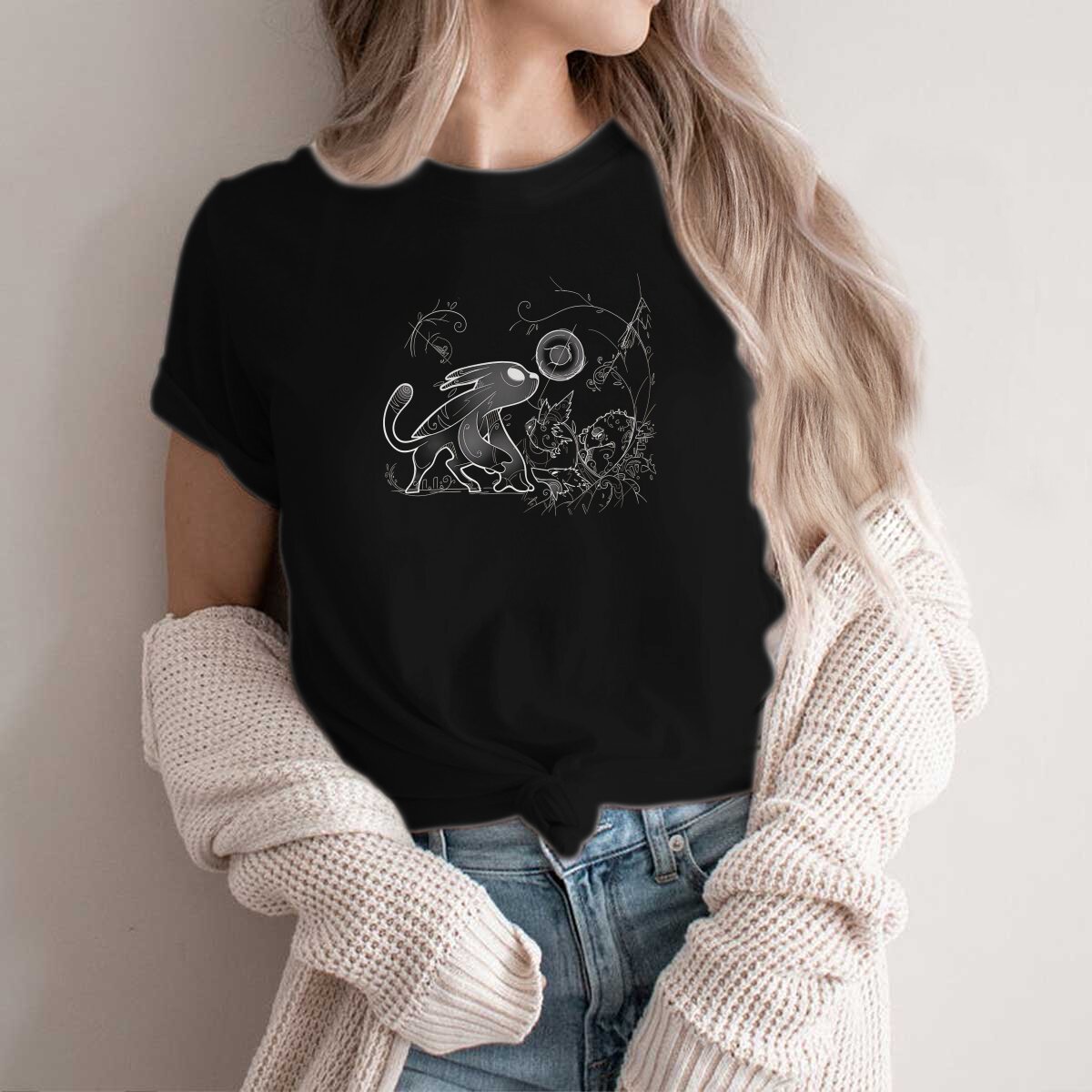 Will Of The Wisps Hipster TShirts Ori Female Harajuku Streetwear T Shirt Round Neck