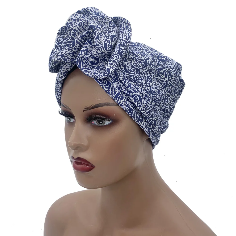 2023 Leopard Printed Women's Turban Cap Cotton Lady Twisted Head Wraps French Retro Female Bonnet Hat Female Hair Cover Beanies