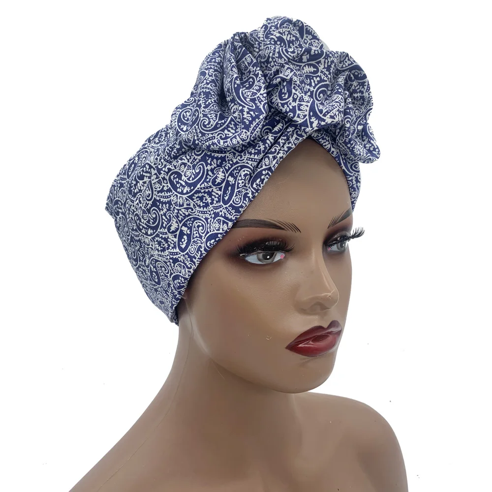 2023 Leopard Printed Women's Turban Cap Cotton Lady Twisted Head Wraps French Retro Female Bonnet Hat Female Hair Cover Beanies