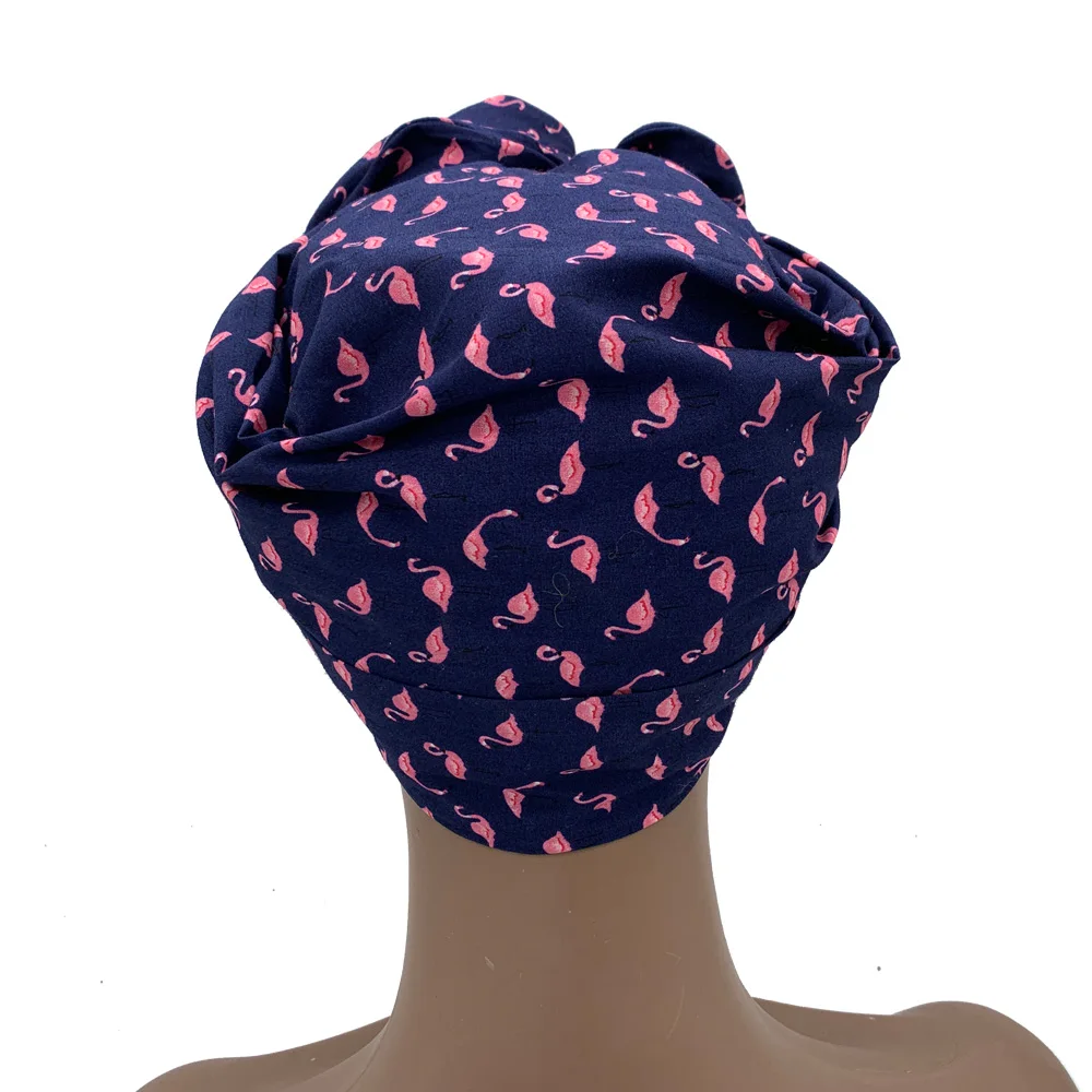 2023 Leopard Printed Women's Turban Cap Cotton Lady Twisted Head Wraps French Retro Female Bonnet Hat Female Hair Cover Beanies