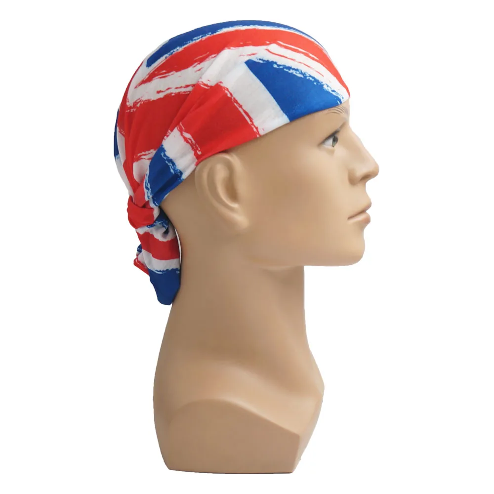 UK Union Flag Neck Tube Bandana Great Britain Headwear Seamless Neck Gaiter Headwrap Face Mask England Flag Print Cycling Scarf