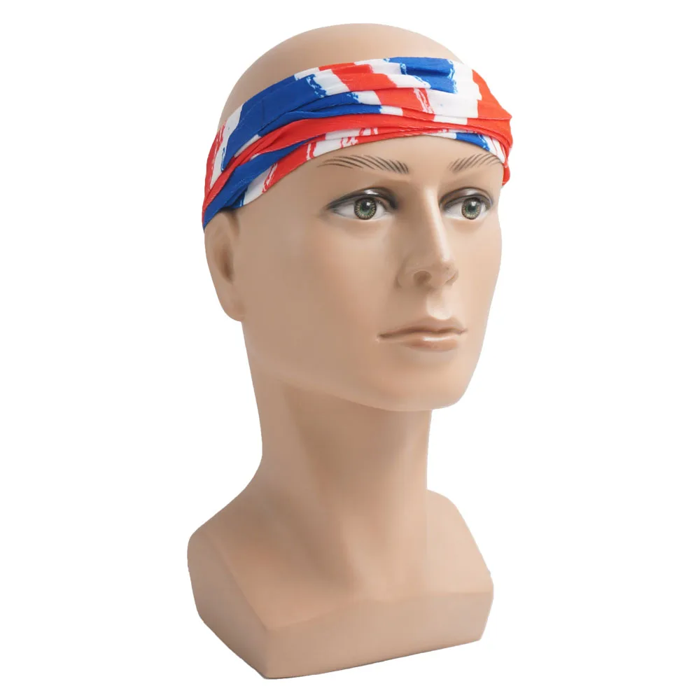 UK Union Flag Neck Tube Bandana Great Britain Headwear Seamless Neck Gaiter Headwrap Face Mask England Flag Print Cycling Scarf