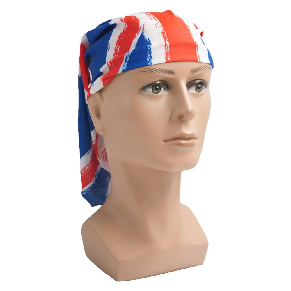 UK Union Flag Neck Tube Bandana Great Britain Headwear Seamless Neck Gaiter Headwrap Face Mask England Flag Print Cycling Scarf