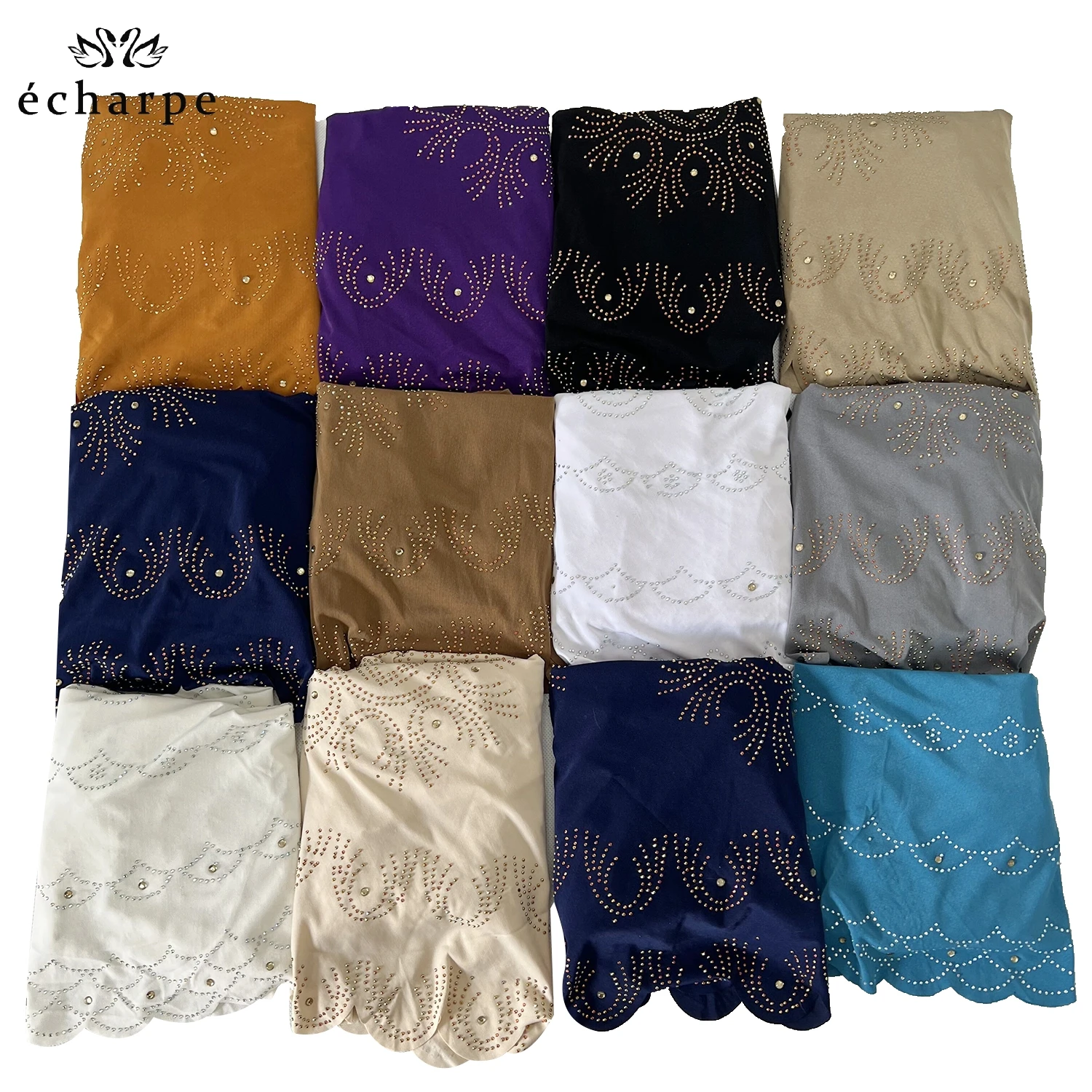 12PCS/ DOZEN Muslim Kids Girls Solid Hijab Hats Stones Children Islamic Headscarf Inner Caps Islamic Turban Full Cover Banadanas