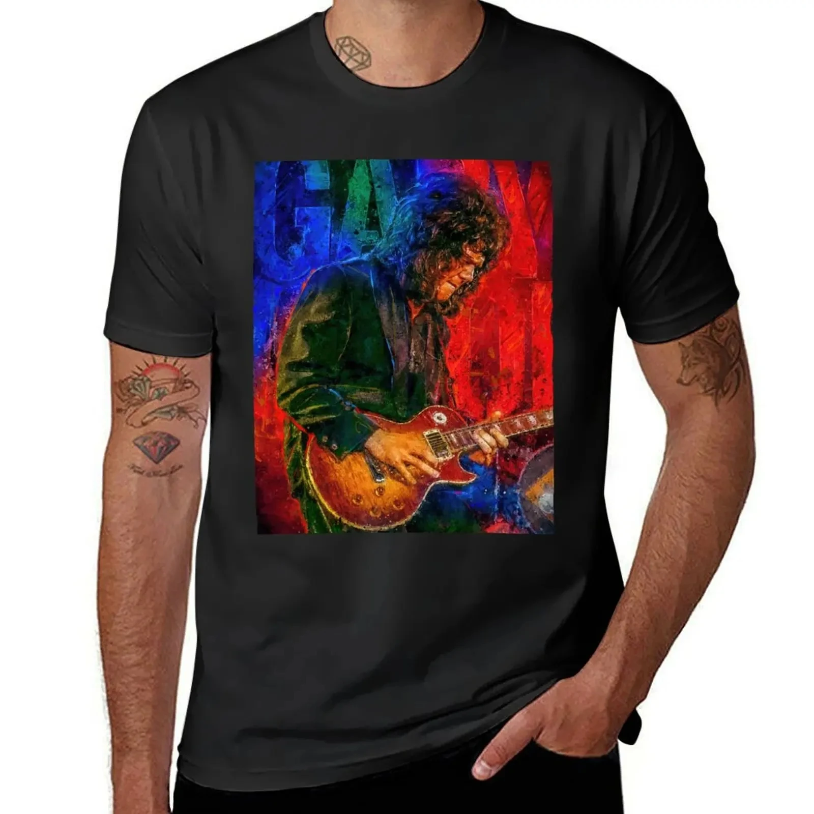Gary Moore Wild Frontier'87 Fashionable street casual trend Comfortable summer all-purpose T-shirt for men and women