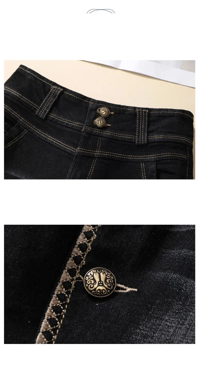 Stretch Denim Shorts Women's New Summer Thin Korean High Waist Straight Tube A-line Hot Pants Black Blue Casual Female Shorts