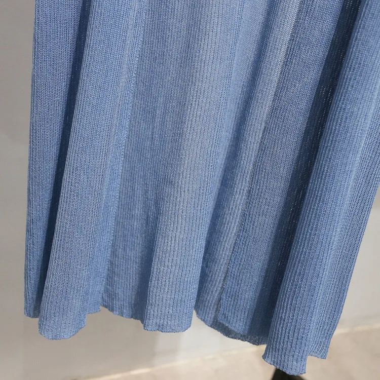 2021 New Summer Women Long Cardigan Jacket Casual Loose Thin Silk Knitted Cardigans Ladies Sun Protection Clothing Plus Size 2XL