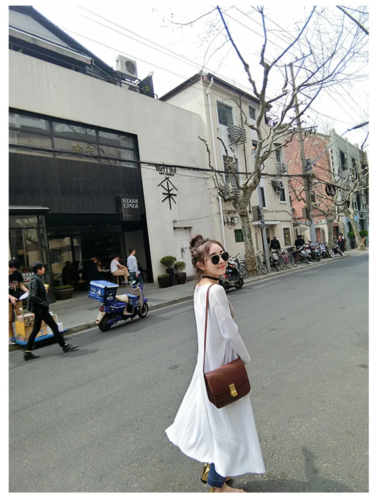 2021 New Summer Women Long Cardigan Jacket Casual Loose Thin Silk Knitted Cardigans Ladies Sun Protection Clothing Plus Size 2XL