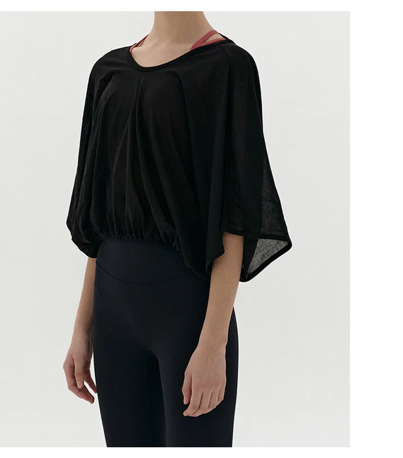 Chic Elegant T Shirt For Women Casual Solid Backless Hollow Out Yoga Tops Jogger Running Shirts Camisetas Aesthetic Clothes